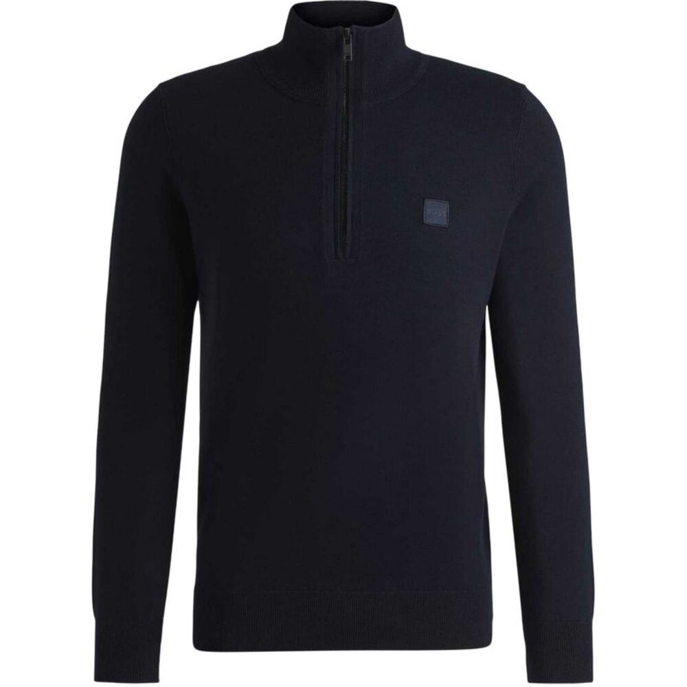 Boss Mens Kanobix Quarter Zip Sweater / Dark Blue